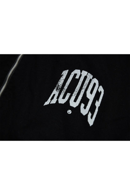 SPORTY JACKET WASHED BLACK Acupuncture