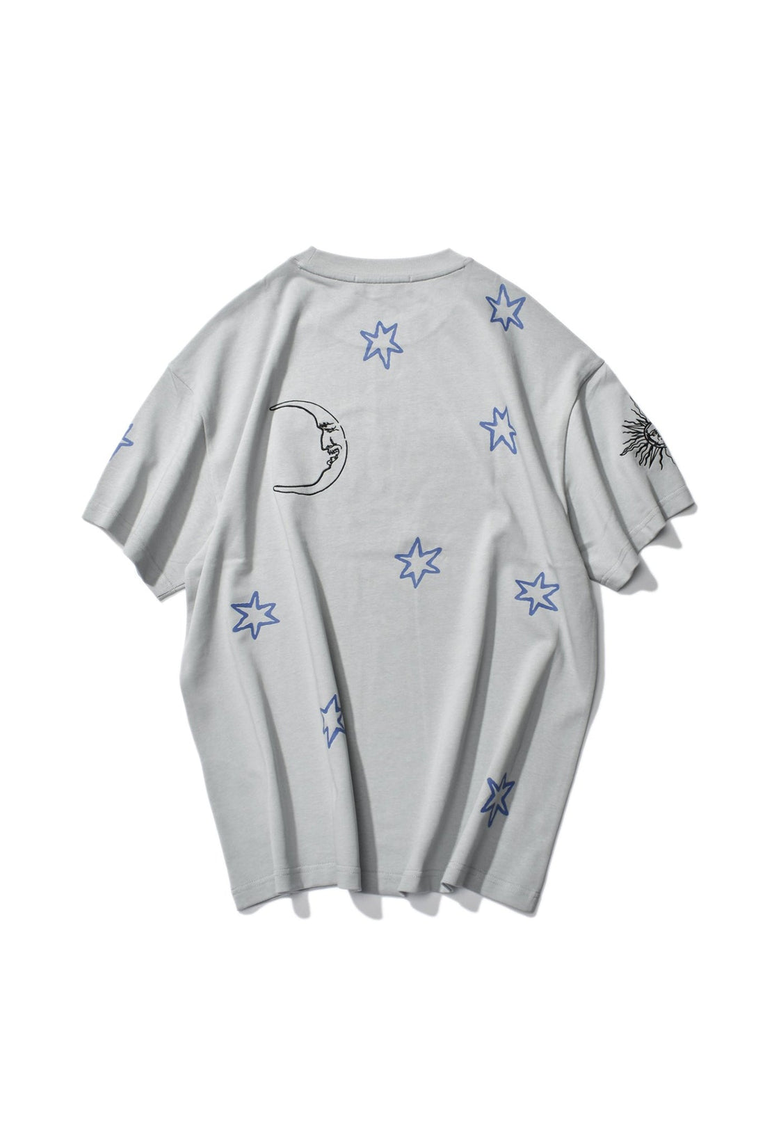 STAR MOON T-SHIRT GREY Acupuncture