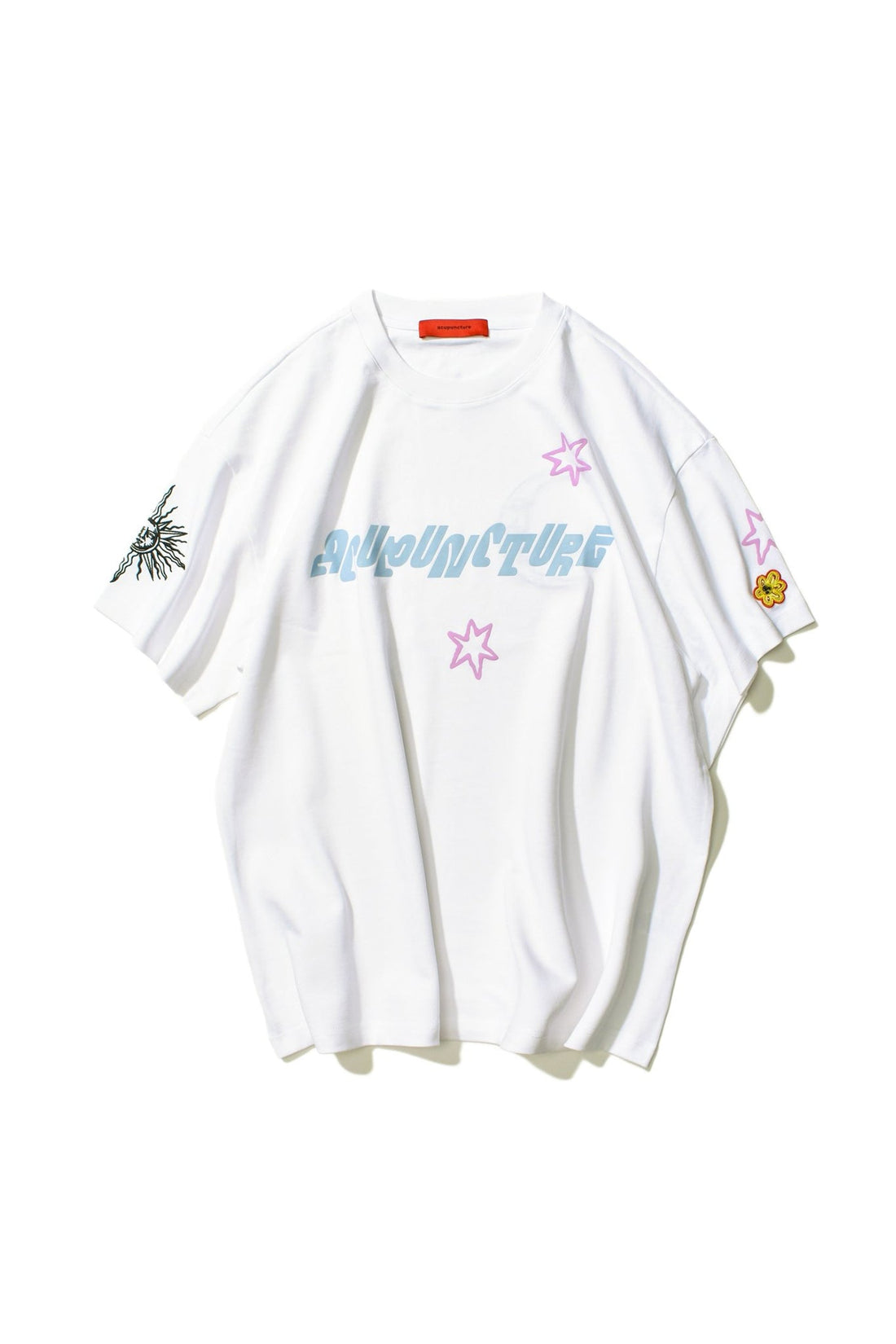 STAR MOON T-SHIRT WHITE Acupuncture