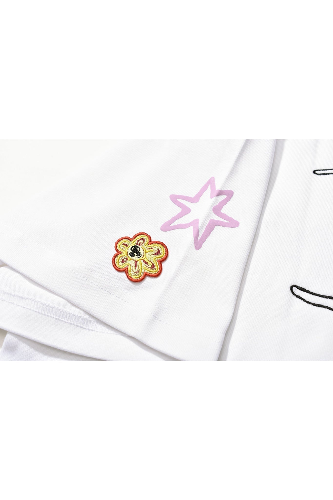 STAR MOON T-SHIRT WHITE Acupuncture