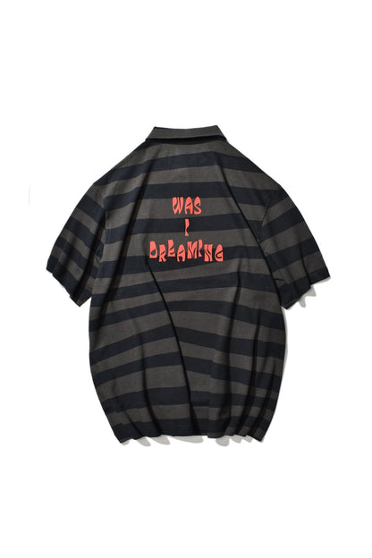 STRIPED POLO BLACK Acupuncture