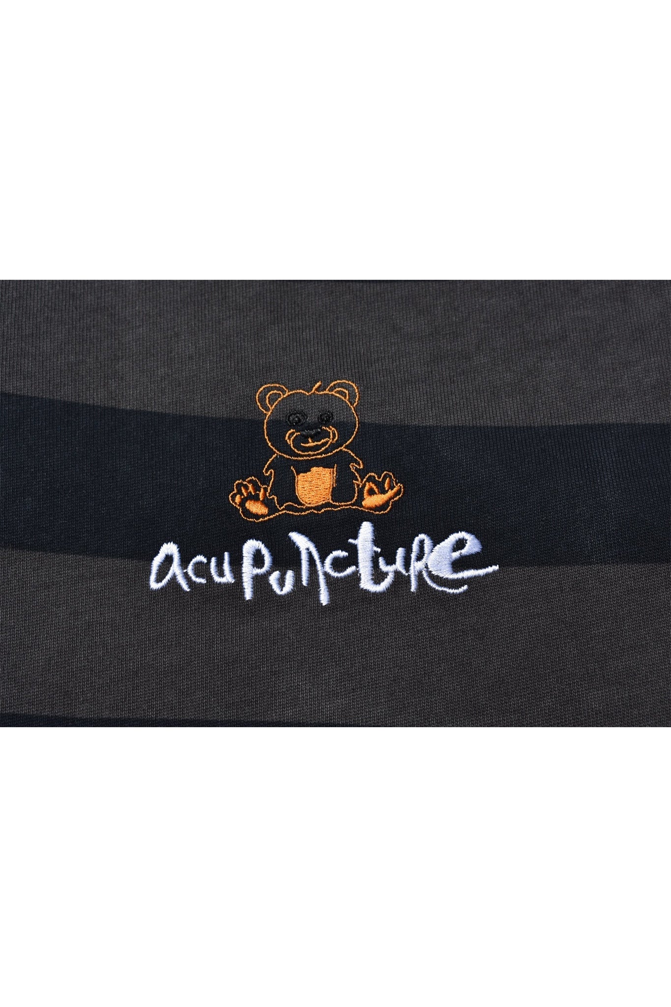 STRIPED POLO BLACK Acupuncture