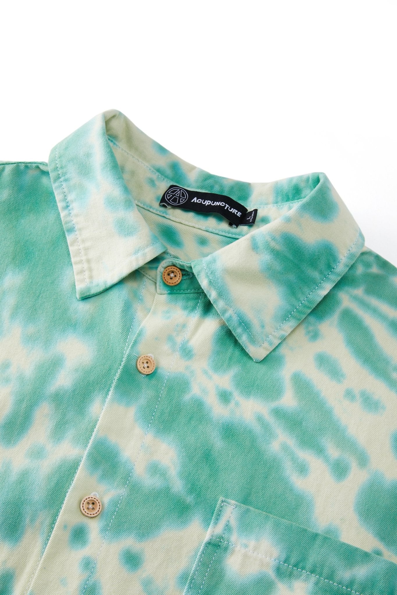 TIE DYE SHIRT MIXED GREEN Acupuncture