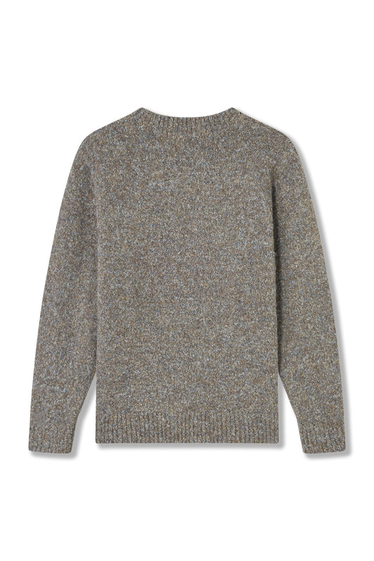 V-CUT SWEATER GREY Acupuncture