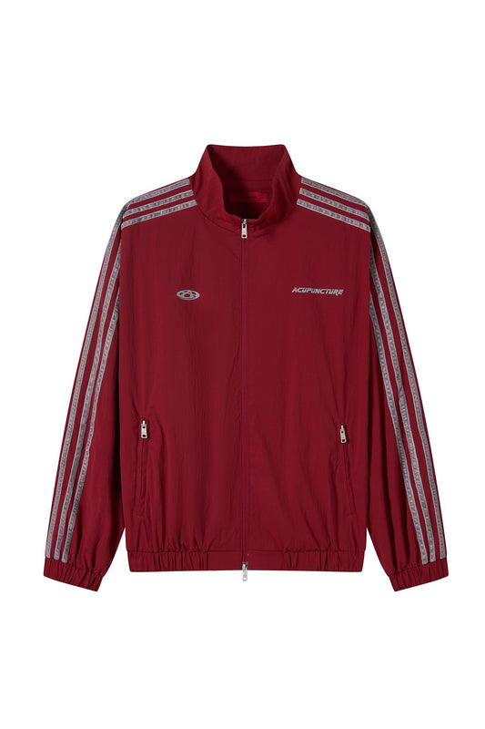 ZIP UP JACKET RED Acupuncture