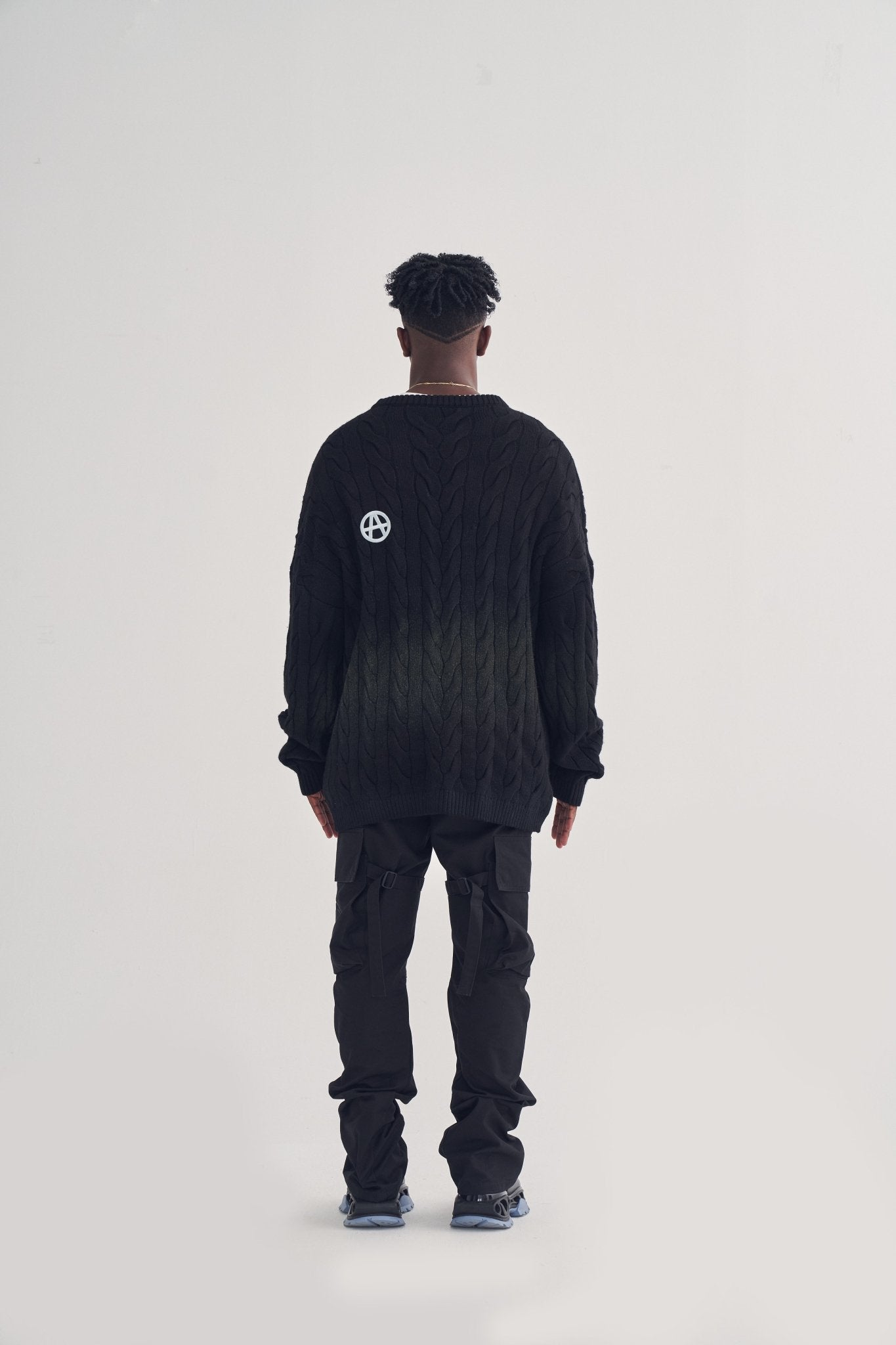 ACU TIE-DYE SWEATER BLACK Acupuncture