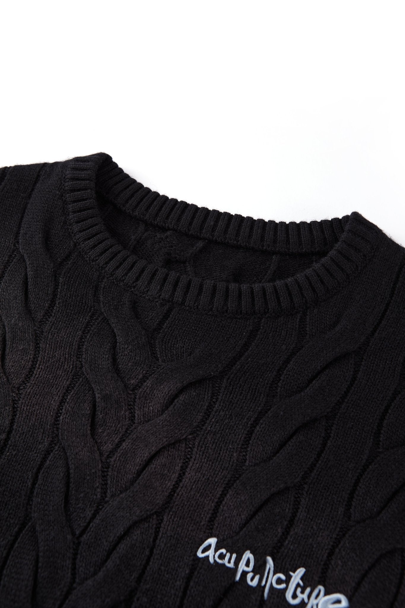 ACU TIE-DYE SWEATER BLACK Acupuncture