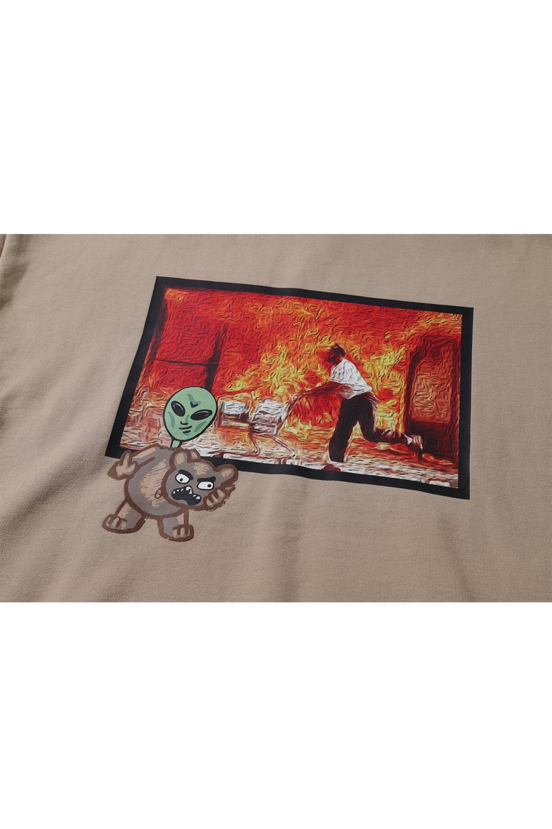 ALIEN HOODIE BEIGE Acupuncture