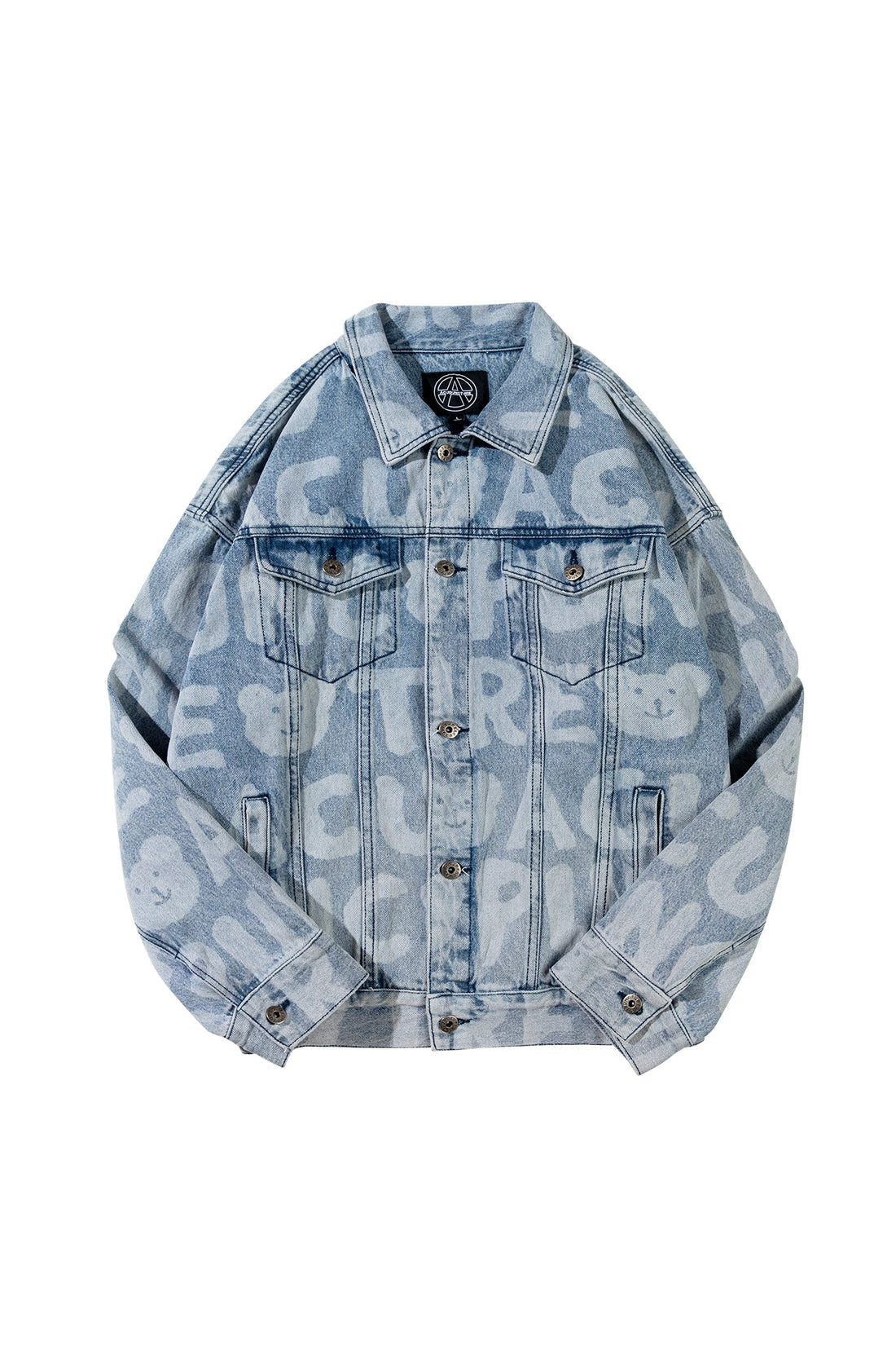 ALL-OVER BLUE DENIM JACKET Acupuncture