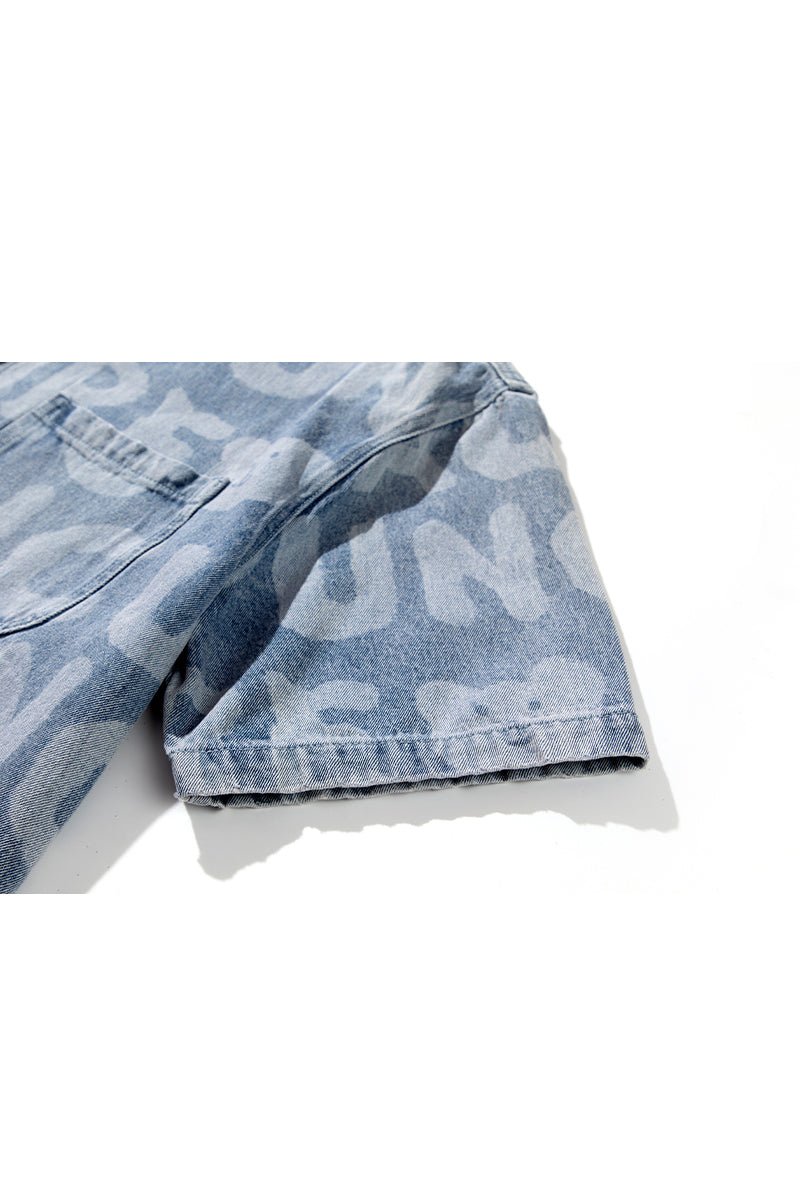 ALL-OVER DENIM T-SHIRT BLUE Acupuncture
