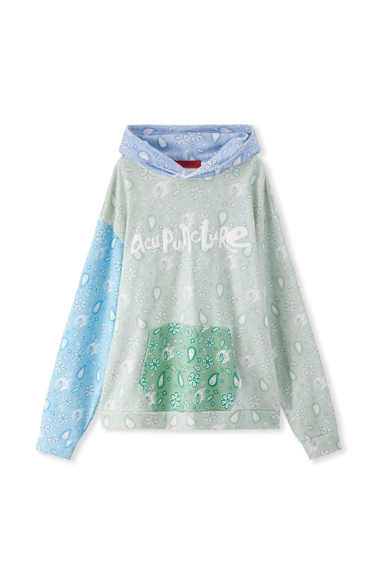 BANDANA HOODIE GREEN Acupuncture