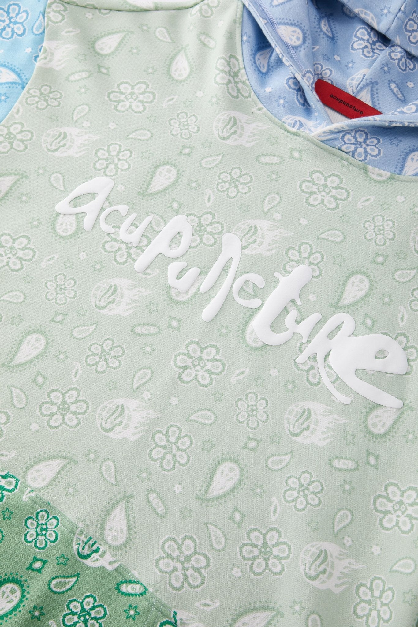 BANDANA HOODIE GREEN Acupuncture