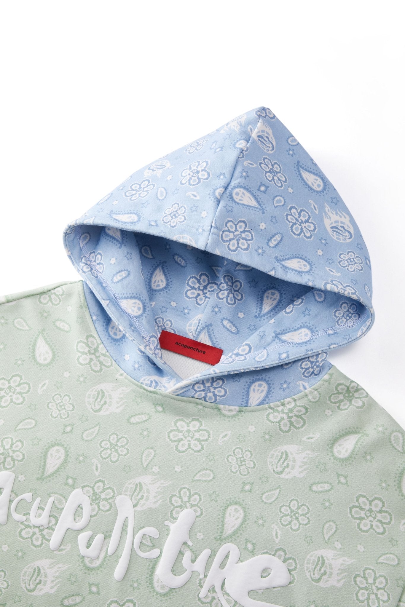 BANDANA HOODIE GREEN Acupuncture