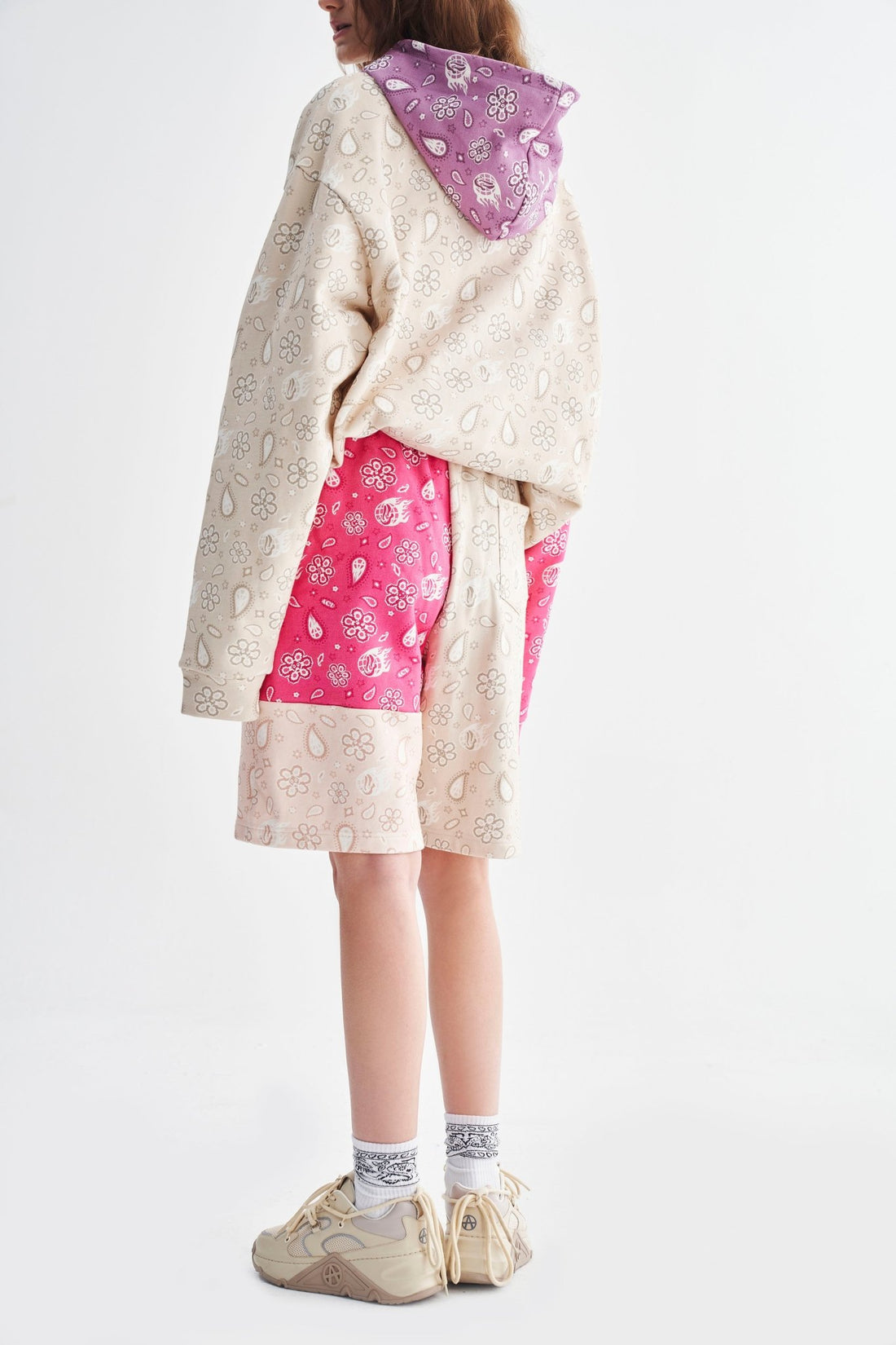 BANDANA SHORTS PINK Acupuncture