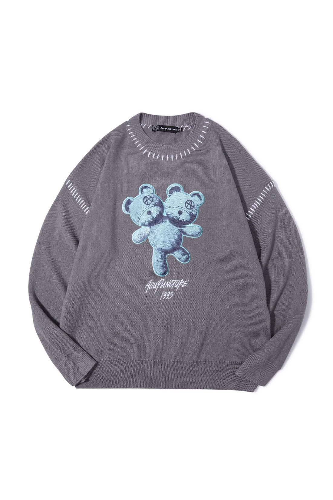 BEAR SWEATER GREY Acupuncture