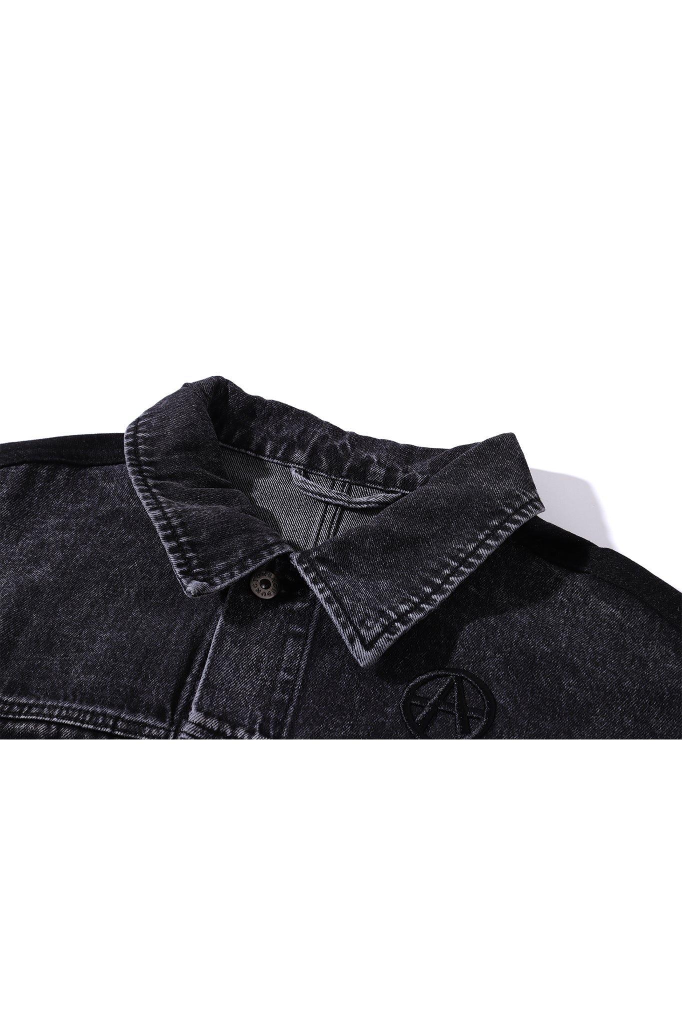 BECOOL DENIM JACKET BLACK Acupuncture