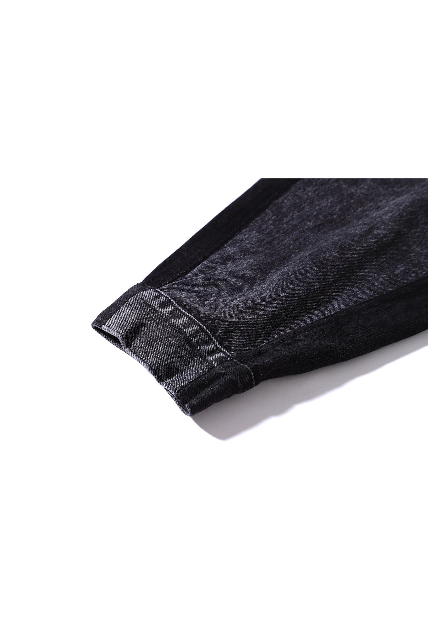 BECOOL DENIM JACKET BLACK Acupuncture