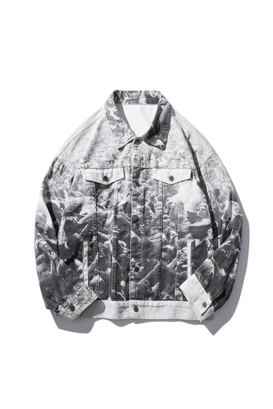 CROWD DENIM JACKET MULTICOLOR Acupuncture