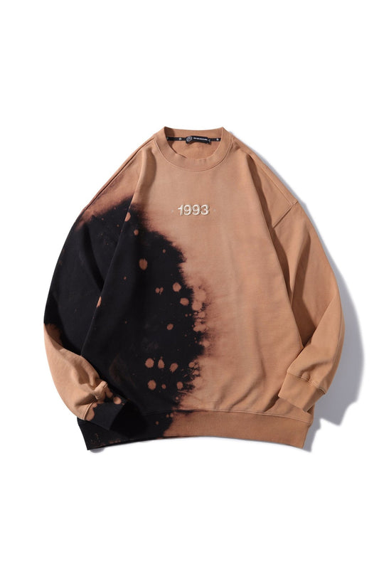 DROP INK CREWNECK CAMEL/BLACK Acupuncture
