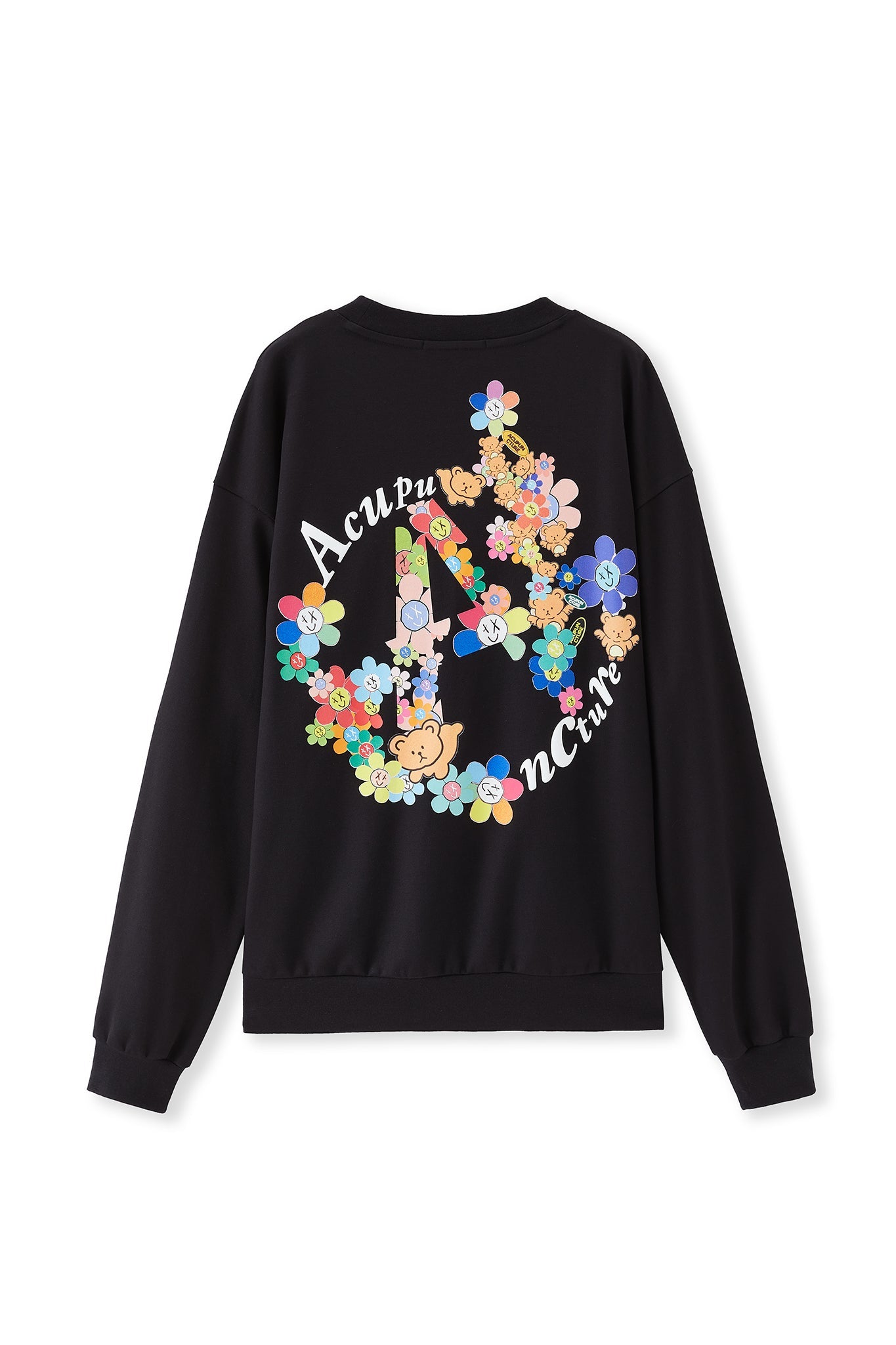 FARLANDED LOGO CREWNECK BLACK Acupuncture