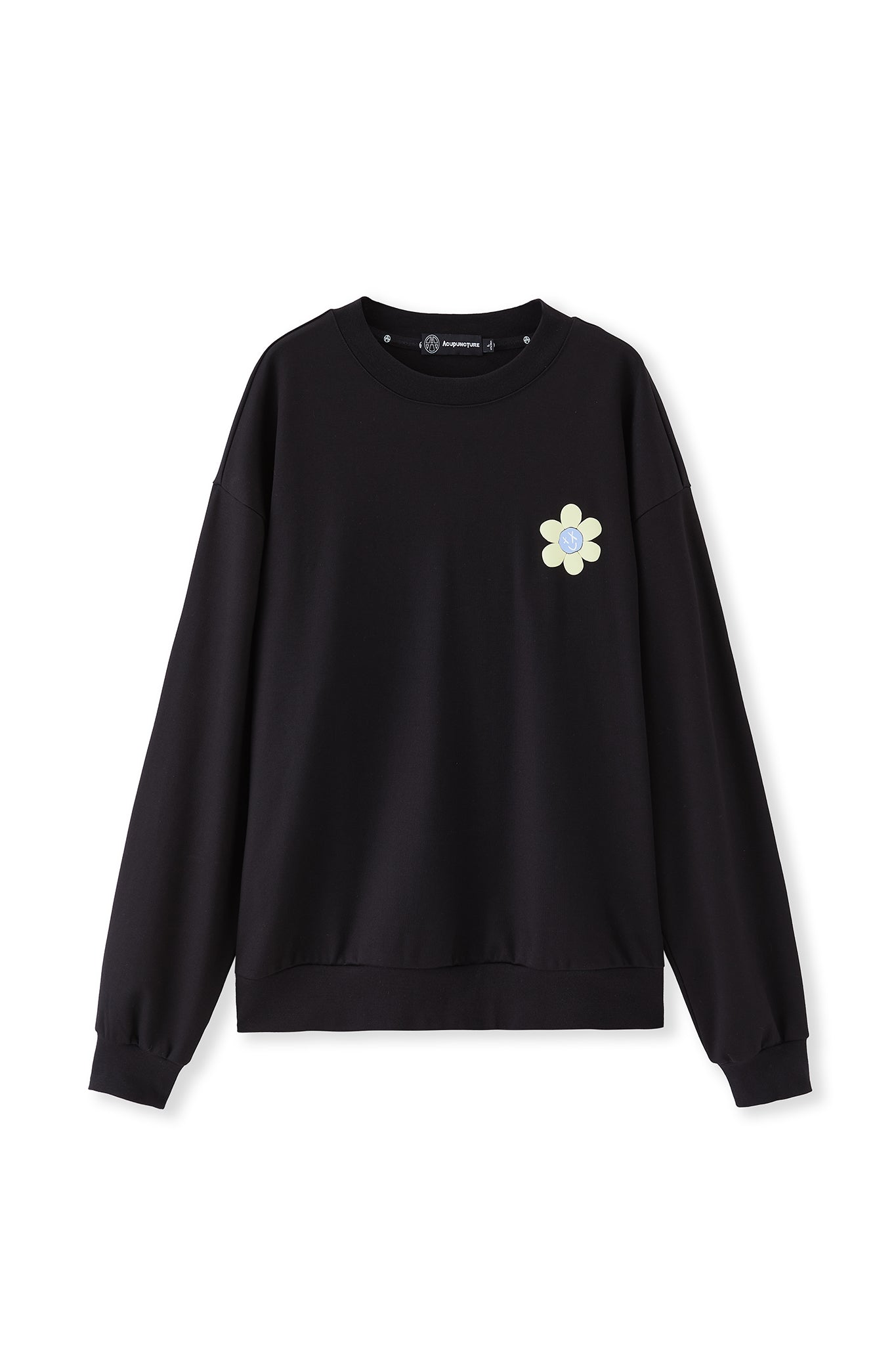 FARLANDED LOGO CREWNECK BLACK Acupuncture