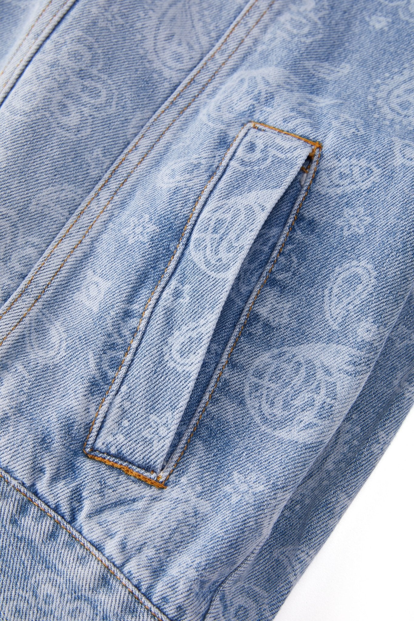 FLOWER BLUE DENIM JACKET Acupuncture