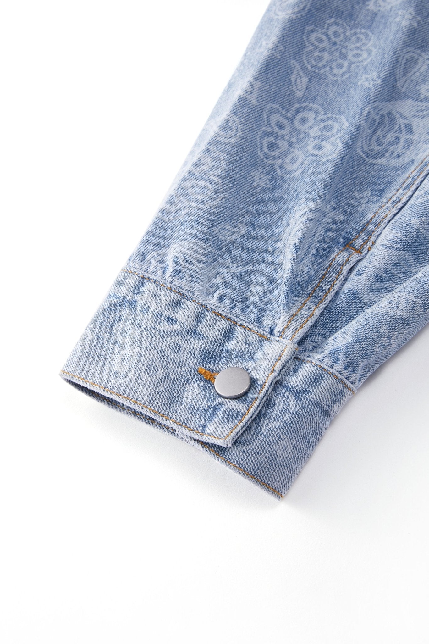 FLOWER BLUE DENIM JACKET Acupuncture