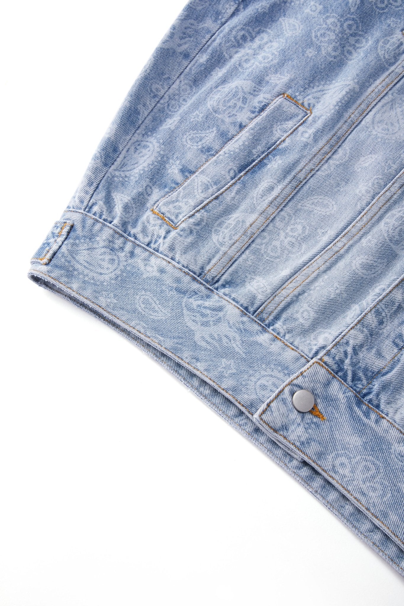FLOWER BLUE DENIM JACKET Acupuncture