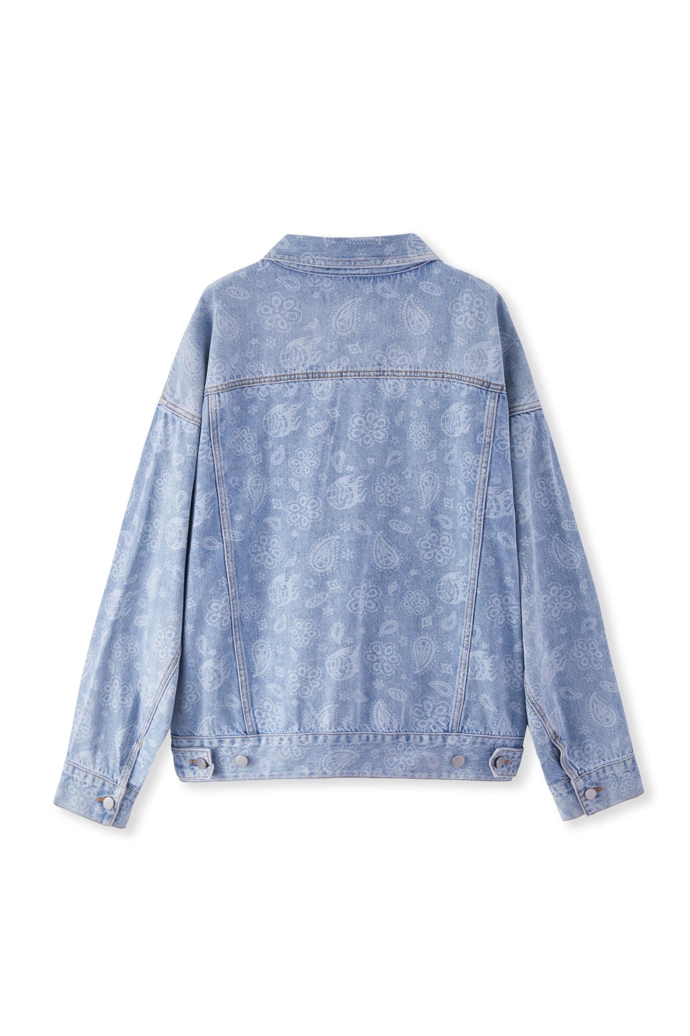 FLOWER DENIM JACKET BLUE Acupuncture