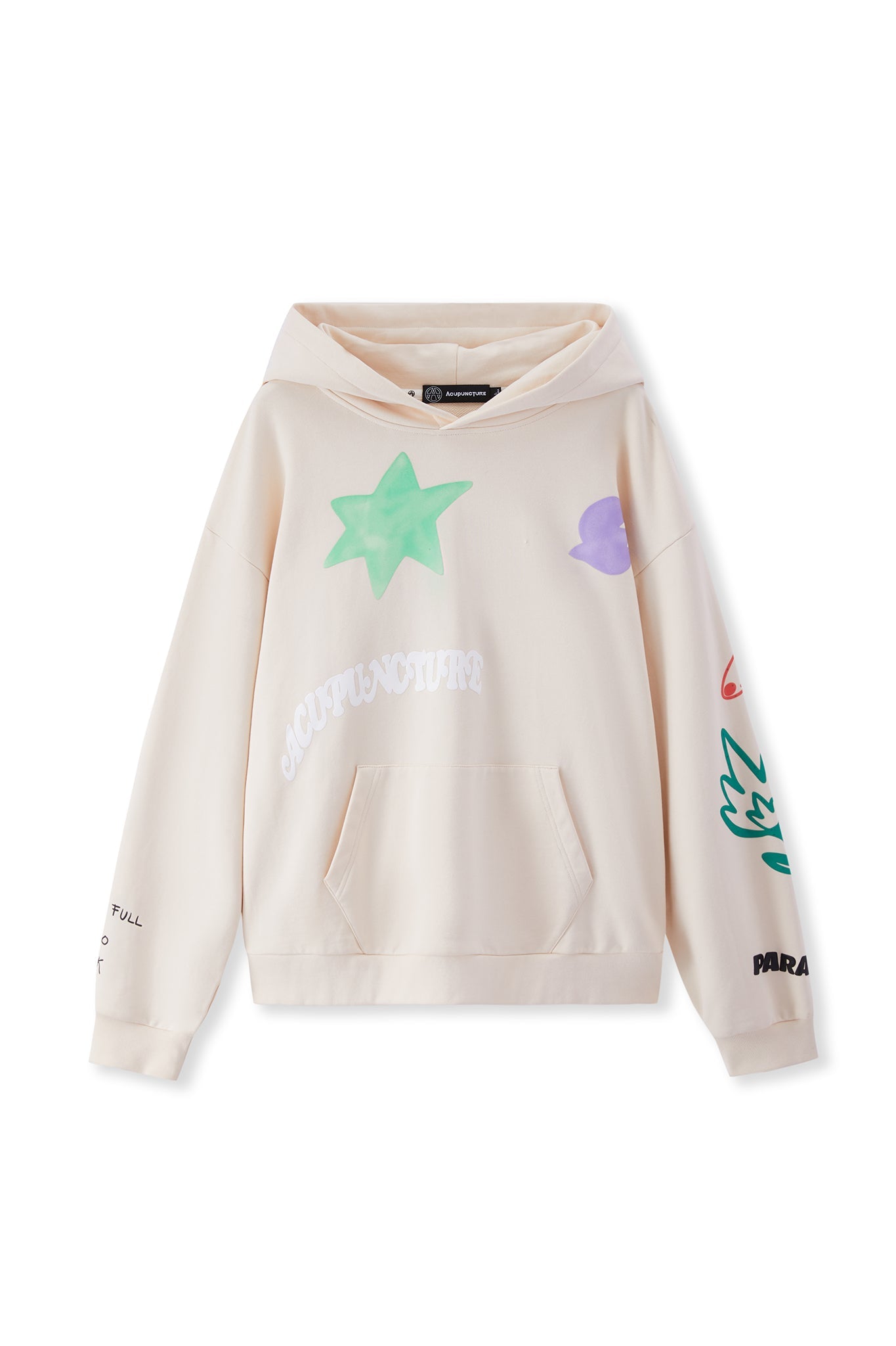 GRAFFITI HOODIE CREAM Acupuncture