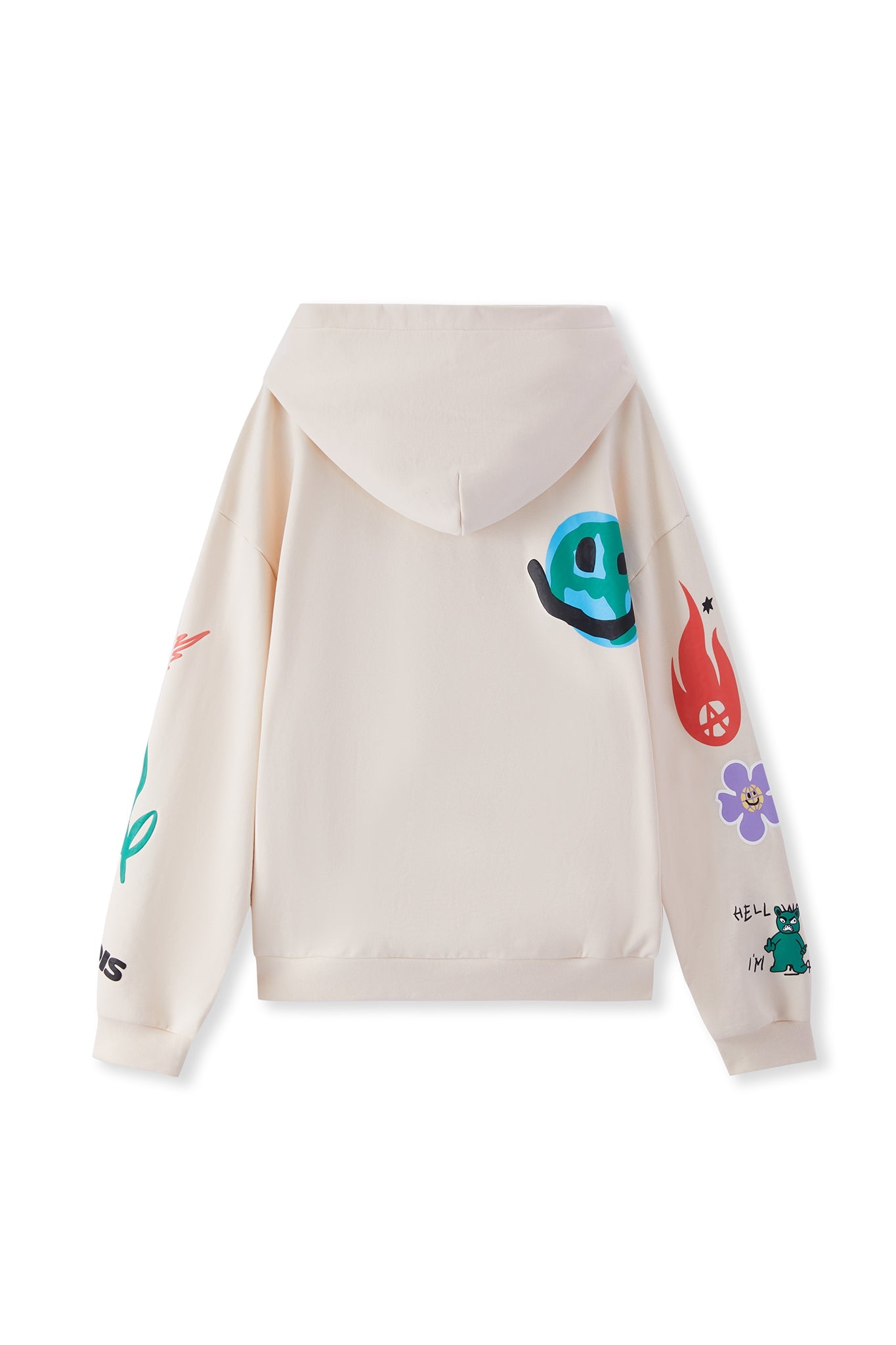 GRAFFITI HOODIE CREAM Acupuncture