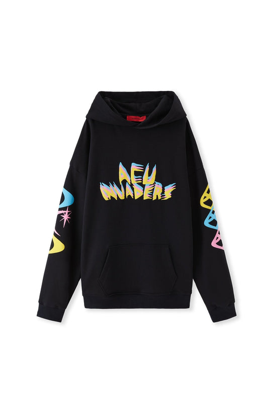 INVADERS HOODIE BLACK Acupuncture