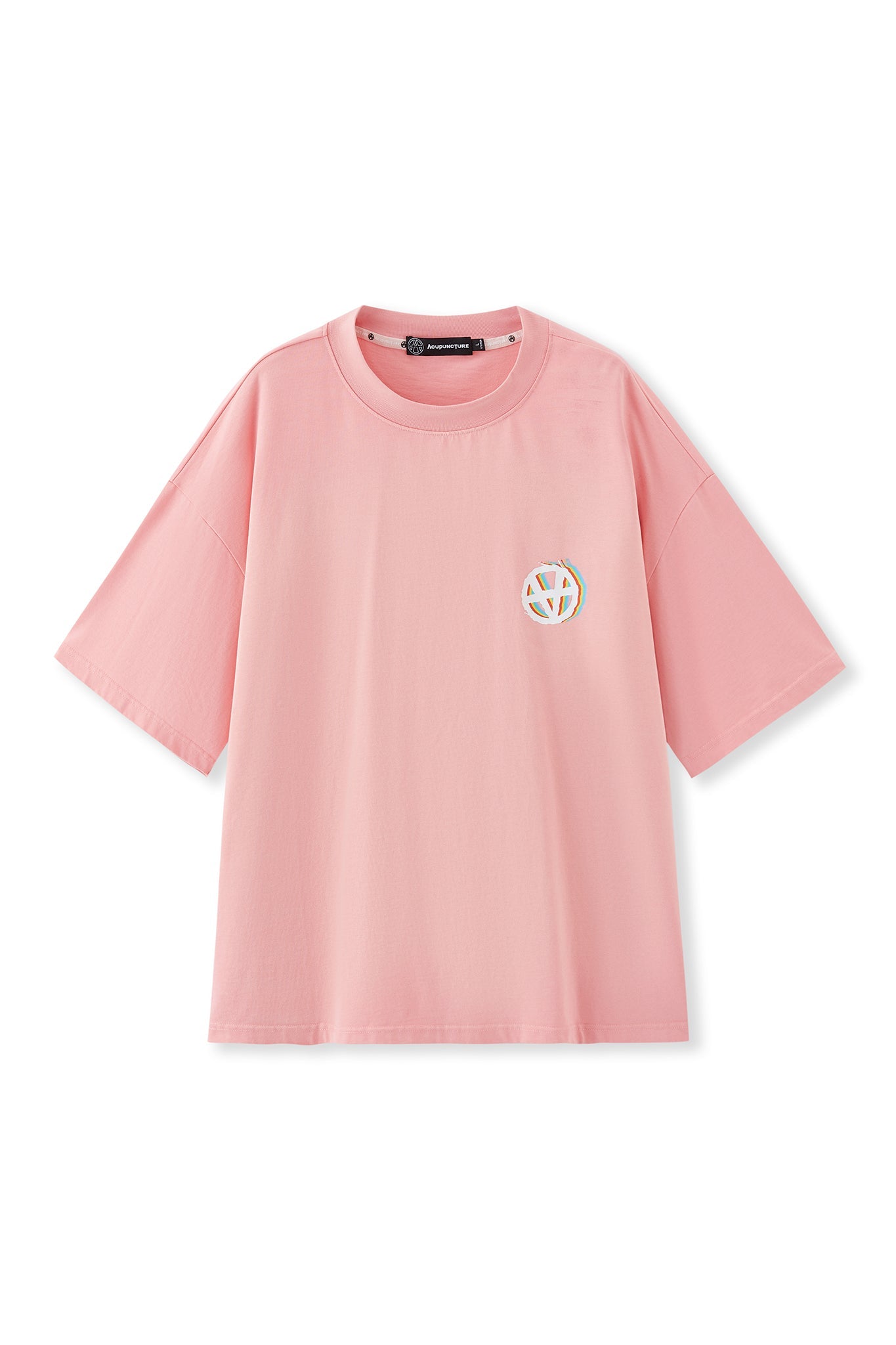 INVERTED EMBLEM TSHIRT BABY PINK Acupuncture