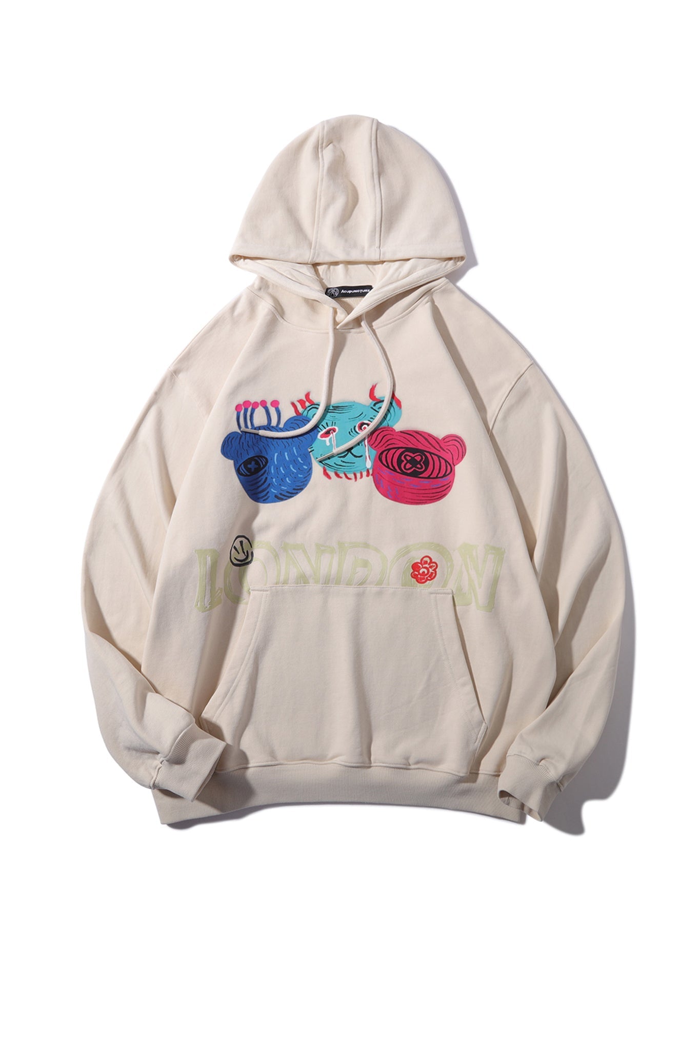 MINI MONSTERS HOODIE YELLOW Acupuncture