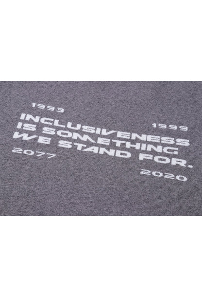 MOTTO SWEATER GREY Acupuncture