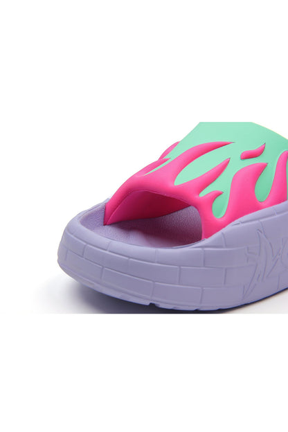 NYU SLIDE FUCHSIA GREEN Acupuncture