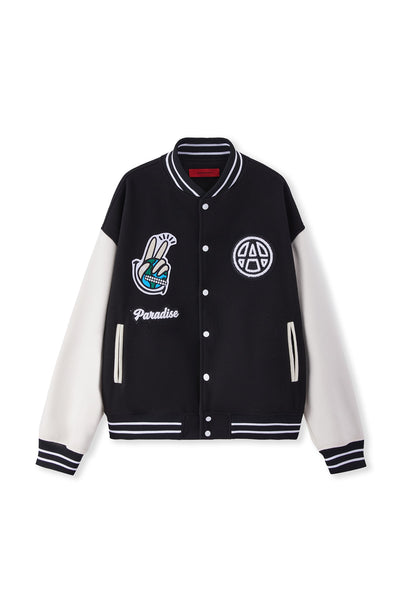 PARADISE VARSITY JACKET BLACK – Acupuncture