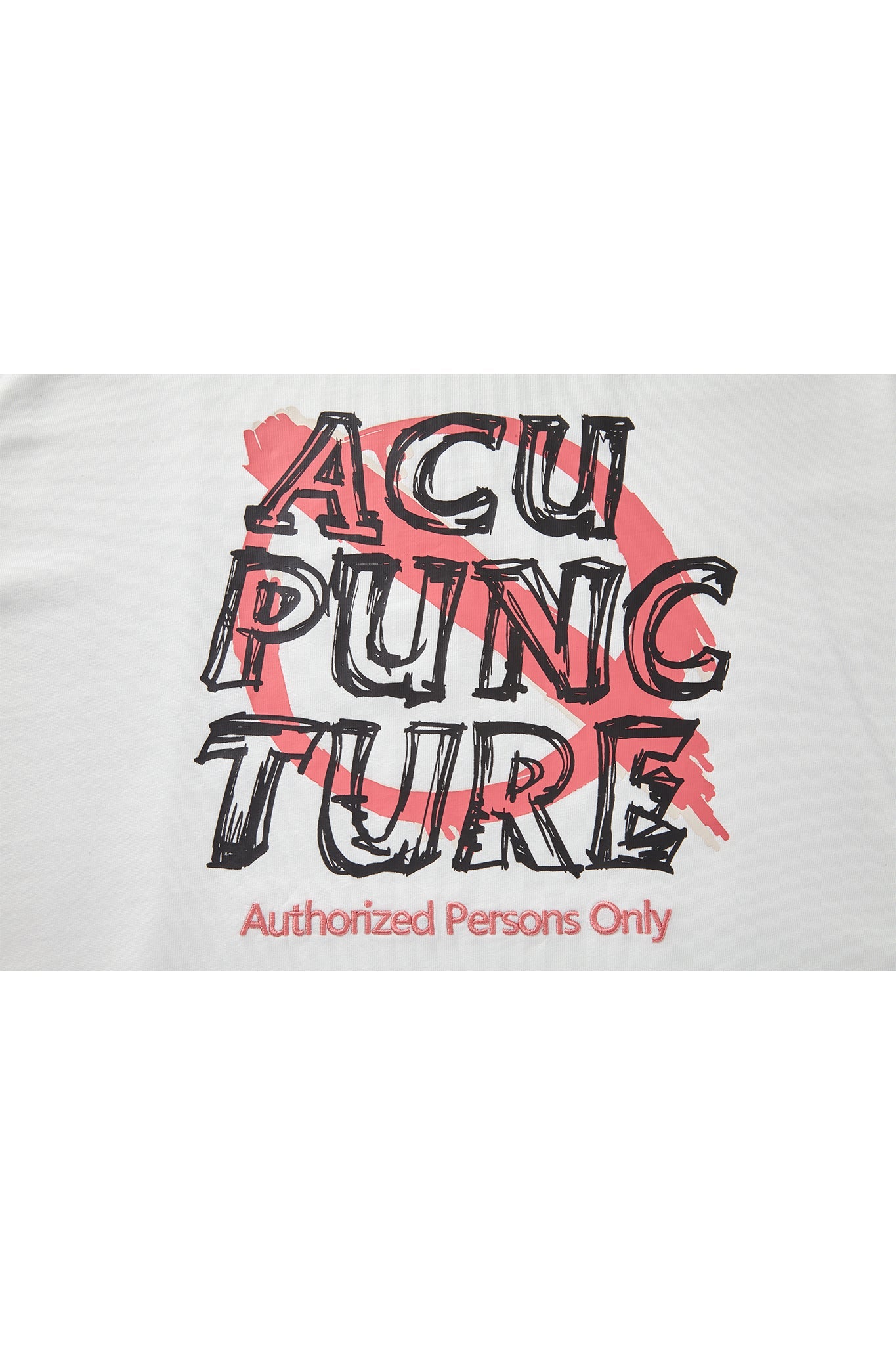 PROHIBITED SIGN TSHIRT WHITE Acupuncture