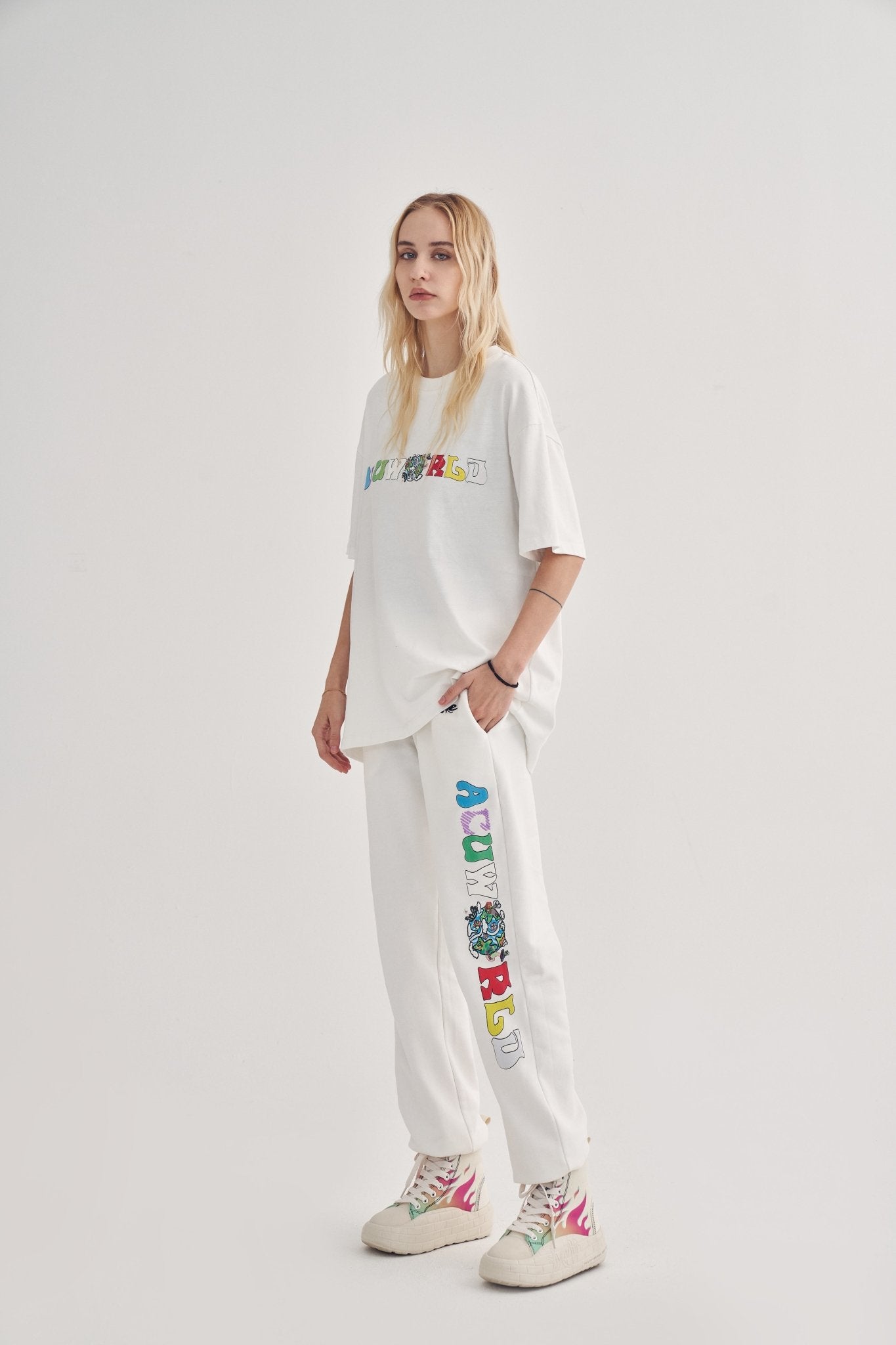 PUNWORLD FLEECE SWEATPANTS Acupuncture