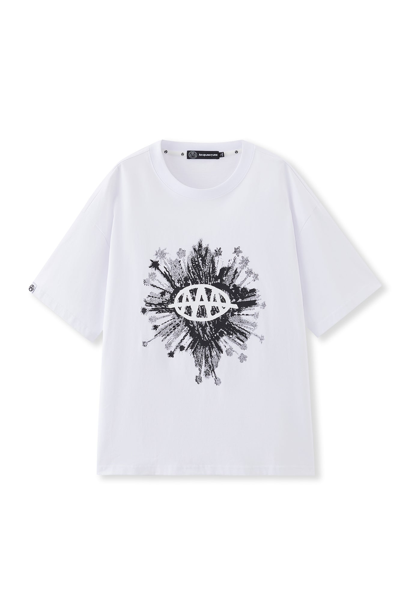 PUPILED EMBLEM TSHIRT WHITE Acupuncture