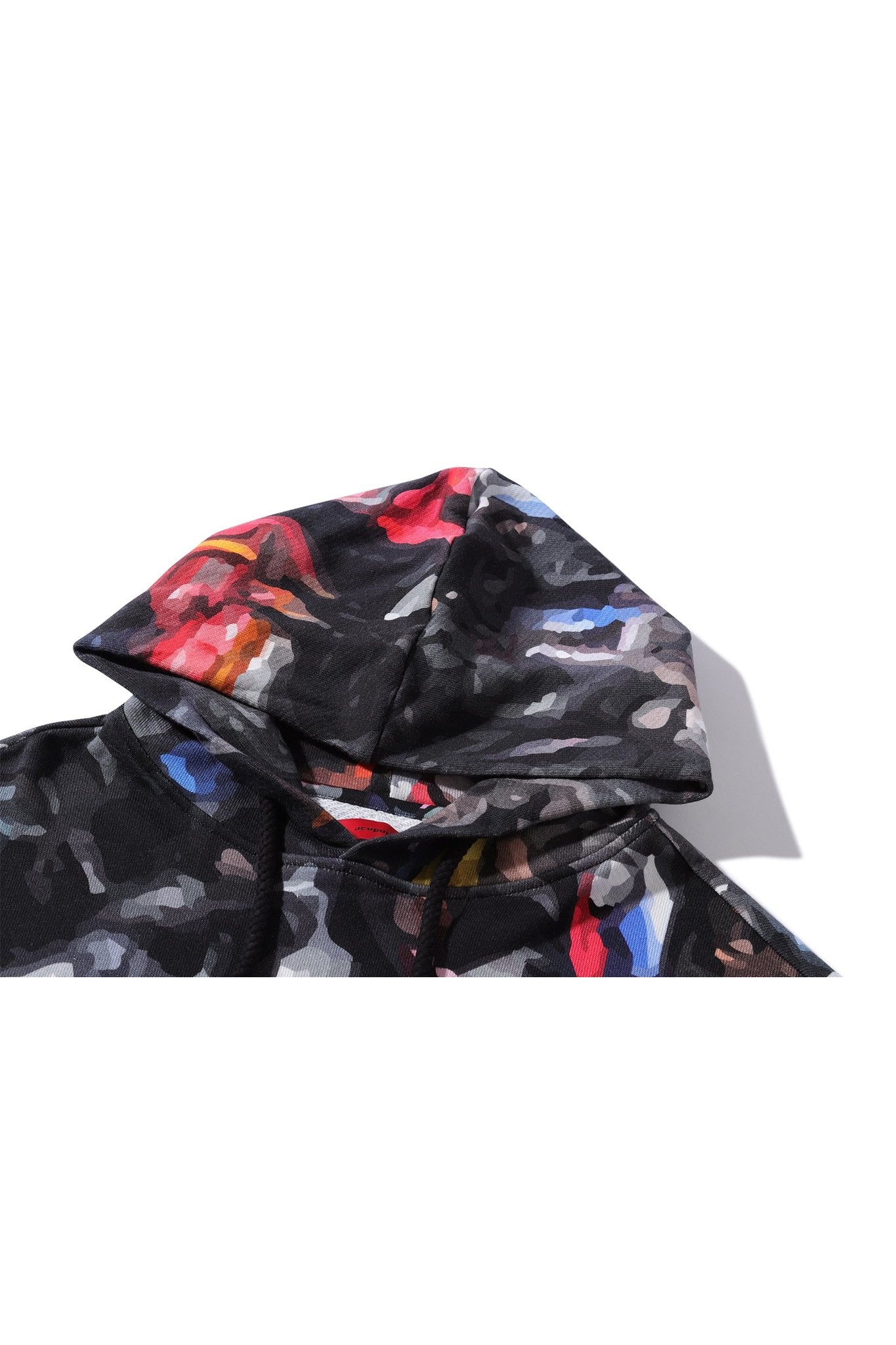 RIOT HOODIE MIXED BLACK Acupuncture