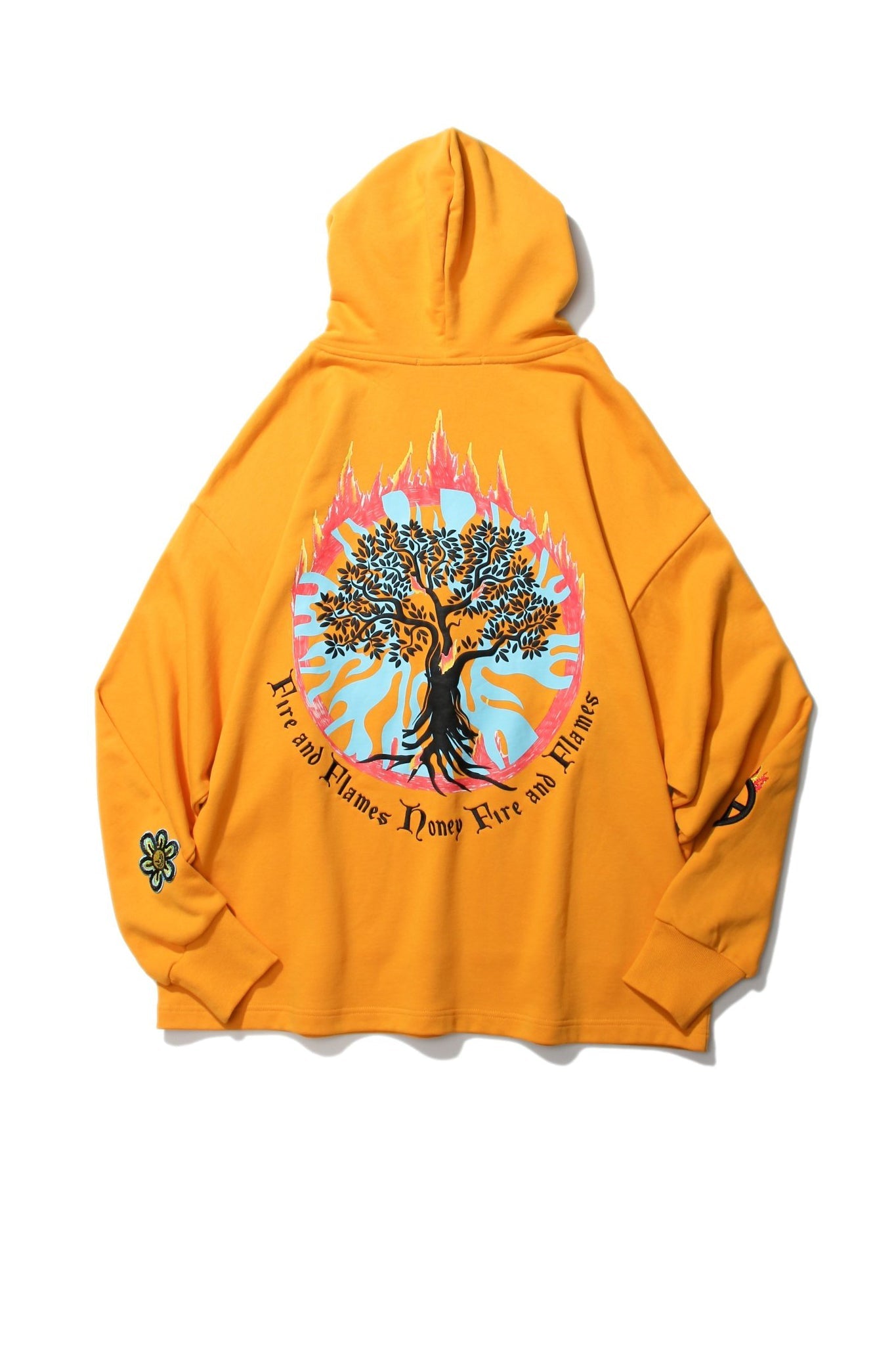 SACRED TREE HOODIE ORANGE Acupuncture