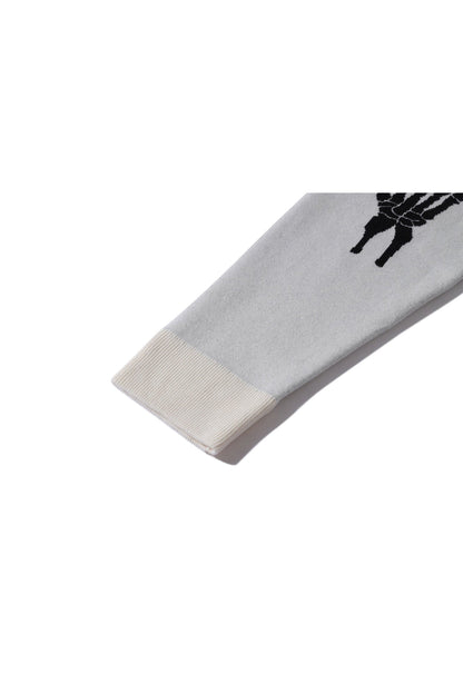 SKELETON HAND CARDIGAN CREAM Acupuncture