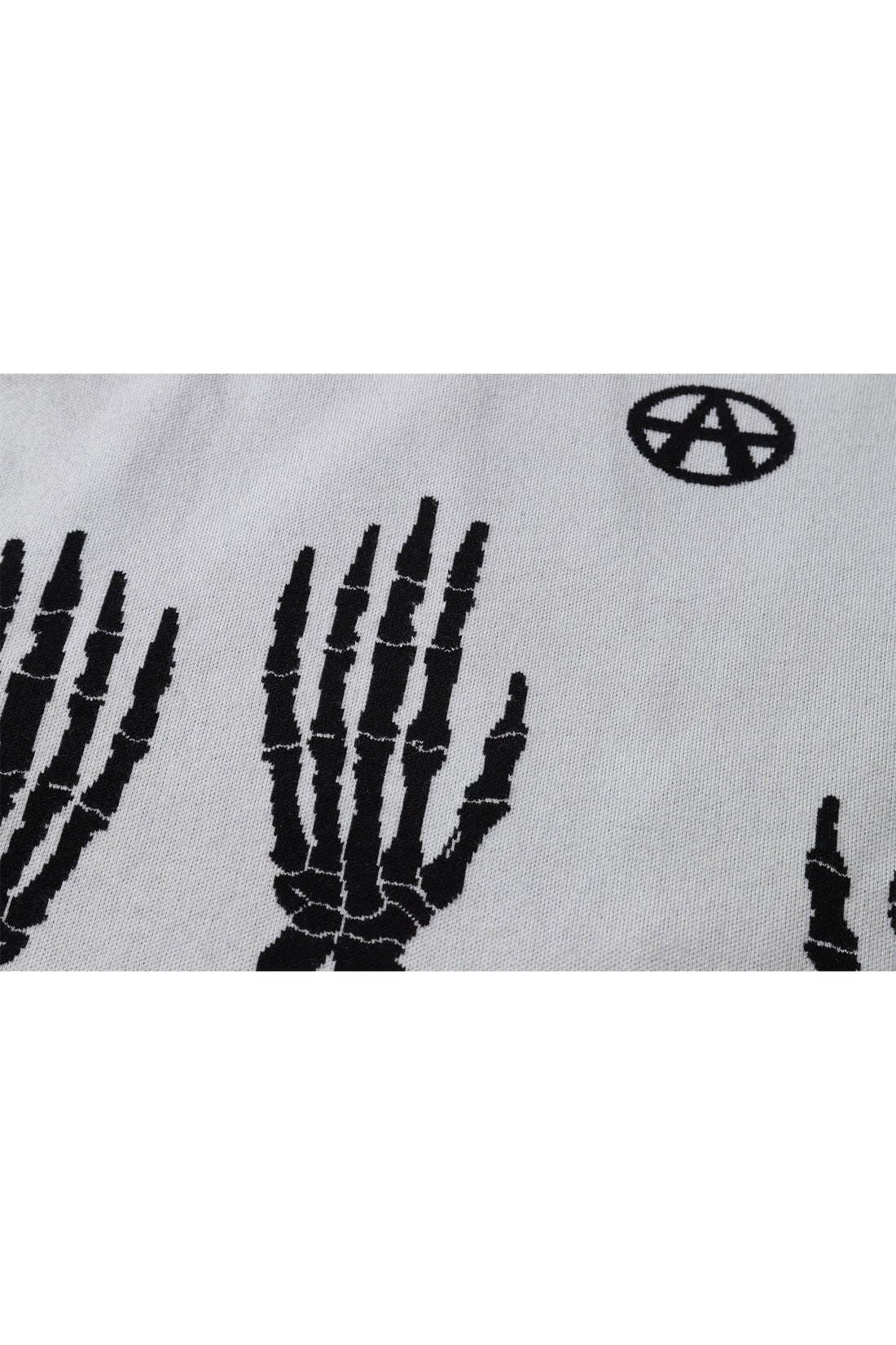 SKELETON HAND CARDIGAN CREAM Acupuncture
