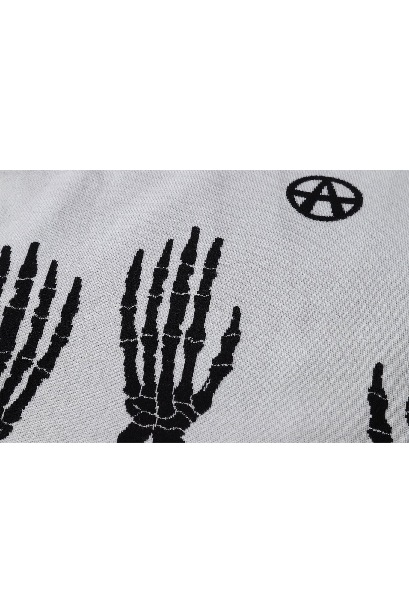 SKELETON HAND CARDIGAN CREAM Acupuncture