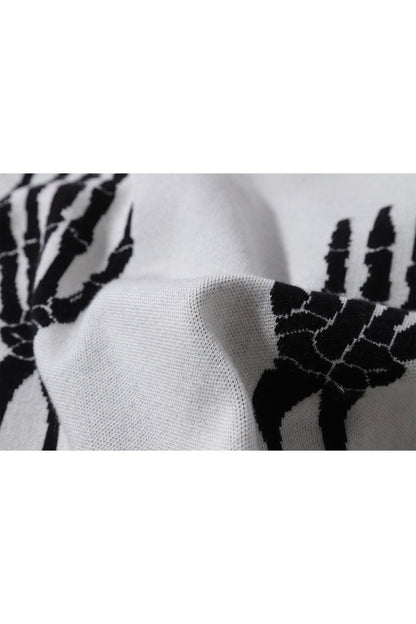 SKELETON HAND CARDIGAN CREAM Acupuncture