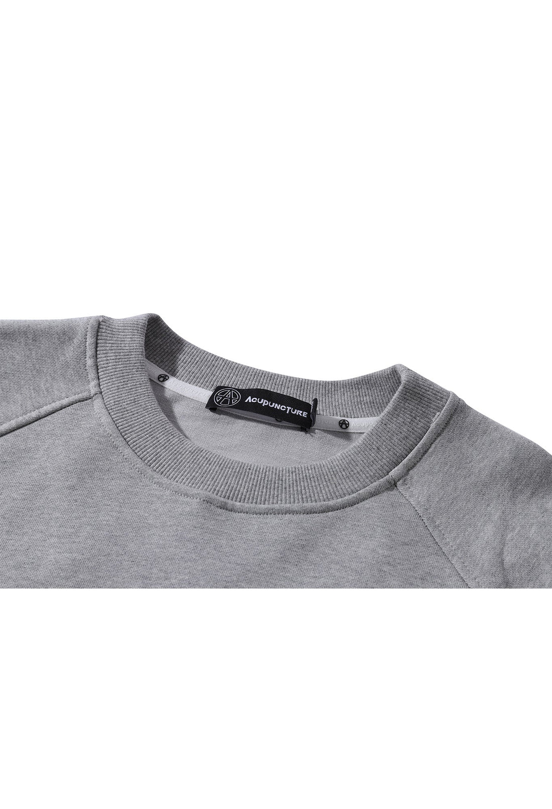 SKULL HEART CREWNECK GREY Acupuncture