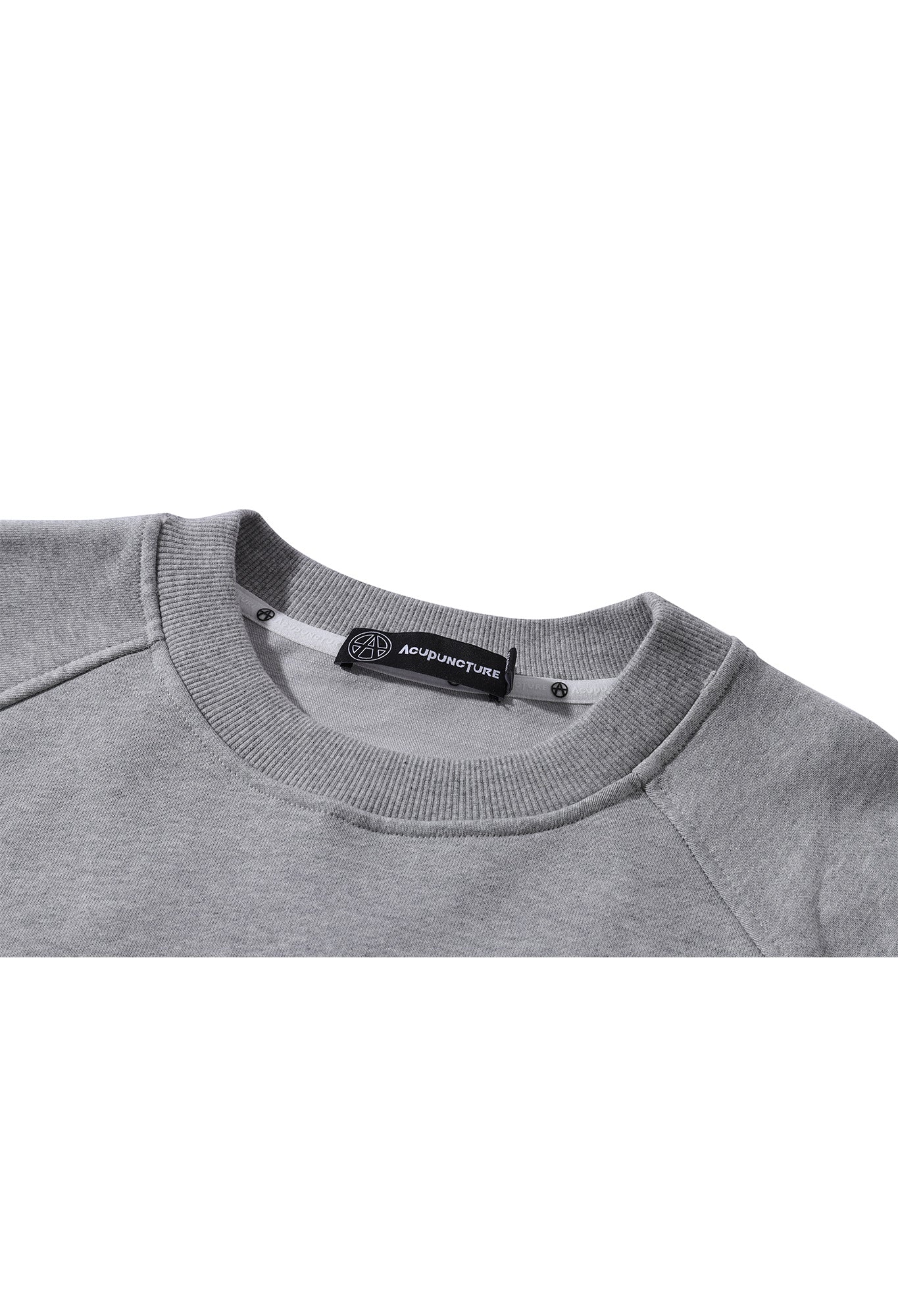 SKULL HEART CREWNECK GREY Acupuncture