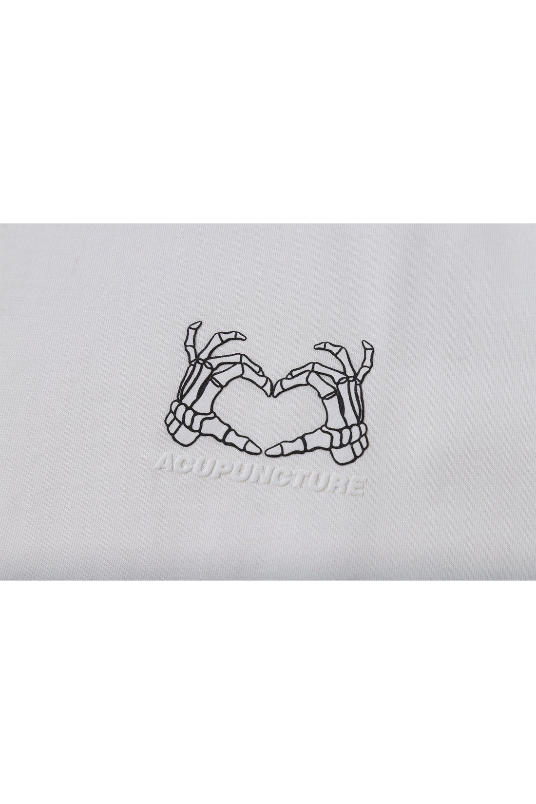 SKULL HEART TSHIRT WHITE Acupuncture