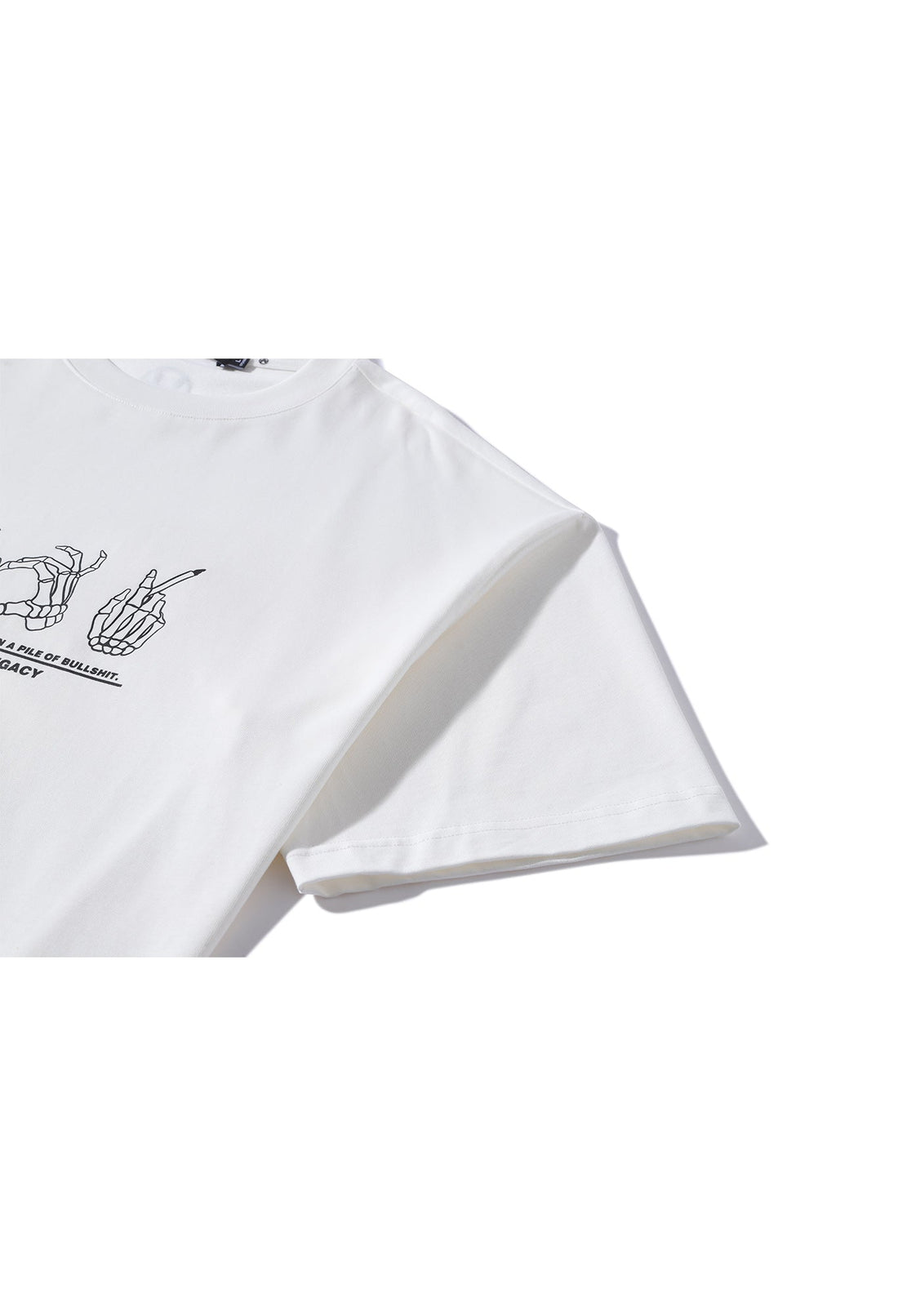 SKULL HEART TSHIRT WHITE Acupuncture